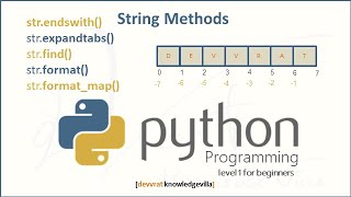 String Methods in Python Part 2 | Python String Methods | Python String Built-in Functions