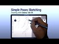 How to sketch simple poses on Galaxy Tab S6 with Autodesk Sketchbook