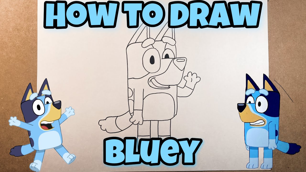How To Draw Bluey Step By Step How To Draw Bluey Easy Step By Step Youtube – Bilarasa