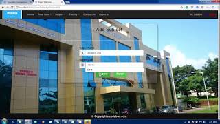 Java web project time table management using MVC, Maven, jsp, servlet and mysql
