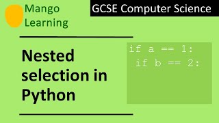 Nested Selection in Python