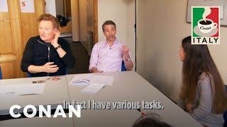 Conan & Jordan's Italian Language Lesson | CONAN on TBS