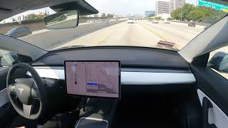 Raw 1x Footage: Tesla Autopilot FSD Los Angeles to Silicon Valley