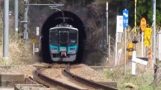 ＪＲ西日本小浜線 敦賀行き125系ラッピング車両 大鳥羽～十村間