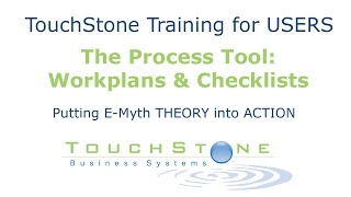 TouchStone Training #4: Work Plans and Checklists