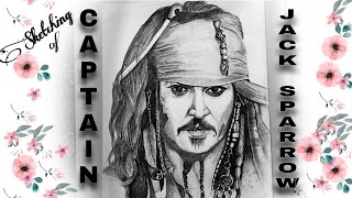 How to draw Captain Jack Sparrow/for beginners/#jhonnydeep