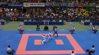 2019年IH 空手道 男子 団体組手 1回戦 横浜創学館（神奈川） × 神戸市立科学技術（兵庫）