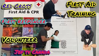 My First Aid Training | First Responder | Volunteer | buhay canada | Jef Tv Canada