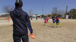 実践的コンビネーショントレーニング　継続は力なり20180310　土曜篠目小学生サッカースクール【JOANサッカースクール　JOANスポーツクラブ 安城　三河】