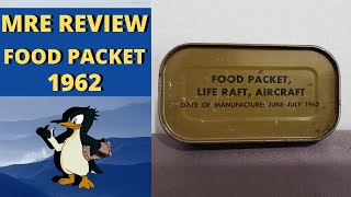 MRE Review Food Packet Life Raft, Aircraft 1962