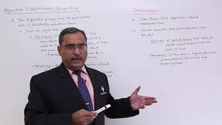 Algorithm Classification Brute Force