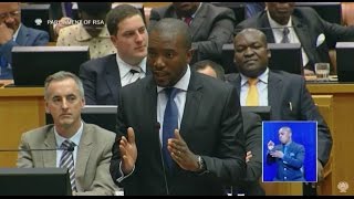 President Zuma dodges Mmusi Maimane's question