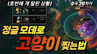 정글 모데 vs 렝가 초반에 말렸을 때 운영법  (모데카이저 vs 렝가)