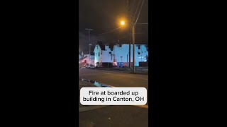 Firefighters search for possible victims after overnight apartment fire in Canton