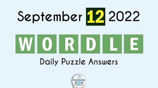 Wordle September 12 2022 Today Answer