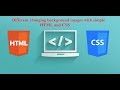 Background image slider | Different changing background images | simple HTML and CSS