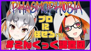 【PHASMOPHOBIA】プロ調査員ペアと言っても過言ではないと言うのは過言かもしれない【 #こんくっく調査団 / 風見くく】