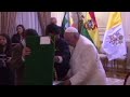 Bolivian President Evo Morales gave Pope Francis some politically-loaded presents during the traditi