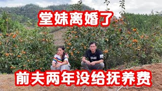 炮哥跟堂妹下地干活，堂妹跟我说前夫2年都不给抚养费了，揪心啊【广西炮哥的生活】