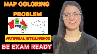 Map Coloring Problem in Constraint Satisfaction Problem || Backtracking in Artificial Intelligence