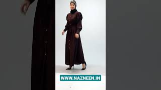 Nazneen long cuff daily wear casual front open #abaya #hijab #shorts #status