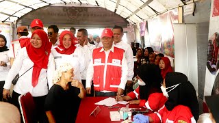 PERINGATI HUT KE-79 PMI KABUPATEN BEKASI GELAR BAKTI SOSIAL DAN POSKO PENGOLAHAN AIR