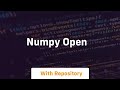numpy open