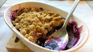 How to Make Blueberry Crumble | Summer Dessert!