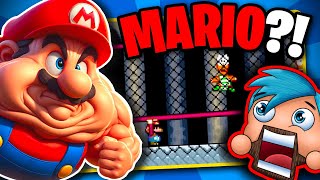 Mario, but Superhuman Strength?! • BTG Reacts to FUNNY Level UP s!!
