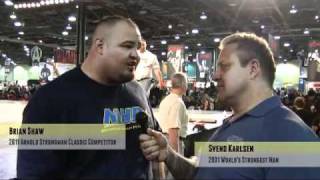 Arnold Strongman Classic 2011 - Interview with Brian Shaw before final event