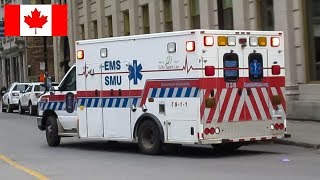 Montréal | Urgences-Santé, CSL EMS \u0026 SPVM: Cardiac Arrest Patient Rushed to Hospital in Large Escort