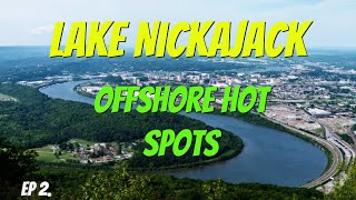 Lake Nickajack Offshore Hot Spots Explained - Ep. 2 - Find the Bass Fast!!!