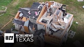Chopper surveys severe storm damage in North Texas