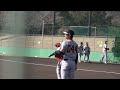 肩の強さが見えた遠投！2022年育成ドラフト7位　大城 元選手（kbc学園未来高沖縄）