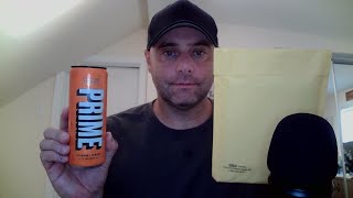 ASMR Drink Review and Gum Chewing Video Game Pickup