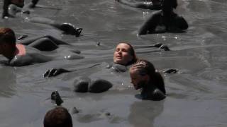 Mud volcano in the Taman