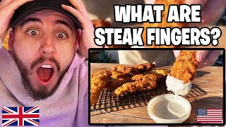 Brit SHOCKED at this American Dish! What Are Steak Fingers?