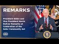 President Biden and Vice President Harris Deliver Remarks at Celebration of the Safer Community Act