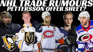 Huge NHL Trade Rumours - Eichel to Vegas? Fleury to Pens? Getzlaf to Habs & Pettersson Offer Sheet?