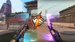 Valorant Singularity 2.0 Butterfly Knife VS Magepunk Butterfly Knife