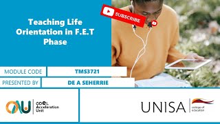 TMS3721: Teaching Life Orientation in the FET Phase by Dr A Seherrie