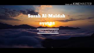 [[MENGGETARKAN JIWA]] Surah Al-Maidah ayat 32