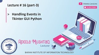 Handling Events in Tkinter GUI Python