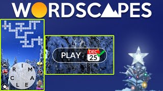 Wordscapes Daily Puzzle December 25, 2024