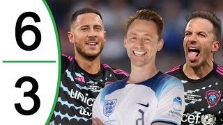 Soccer Aid 2024 - England XI vs World XI Highlights | HAZARD, USAIN BOLT, DEL PI