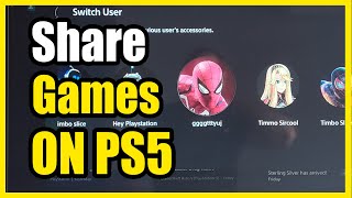 How to Share your Games with Other Accounts on PS5 Console (Family Share)