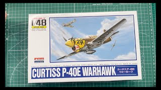 Arii Curtiss P-40E Warhawk 1/48 Scale Model