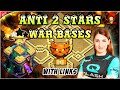 NEW ANTI 2 STARS TH14 WAR BASE WITH LINKS | CLAN WAR LEAGUE