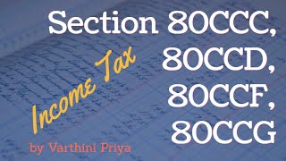 Section 80CCC, 80CCD, 80CCF, 80CCG income tax every thing explained in Tamil