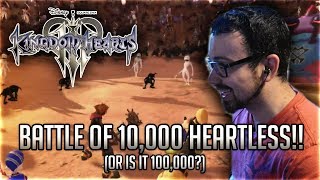 Kingdom Hearts 3 ▶ Battle of 10,000 Heartless Fight REACTION - HOW MANY ARE THERE!?